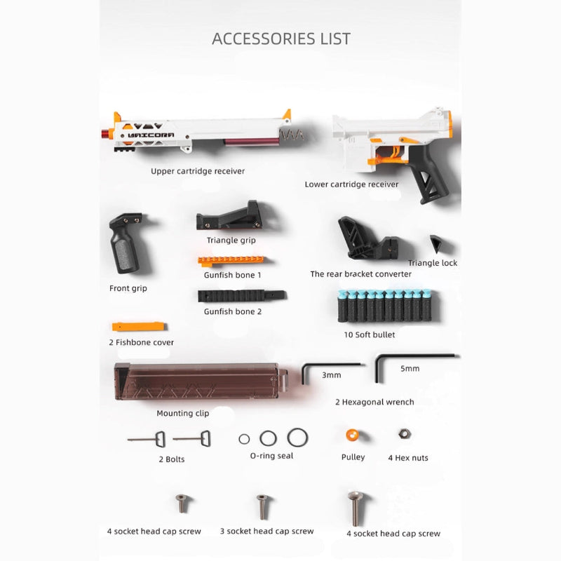 XYL KM9 Unicorn Semi Auto Nerf Rifle