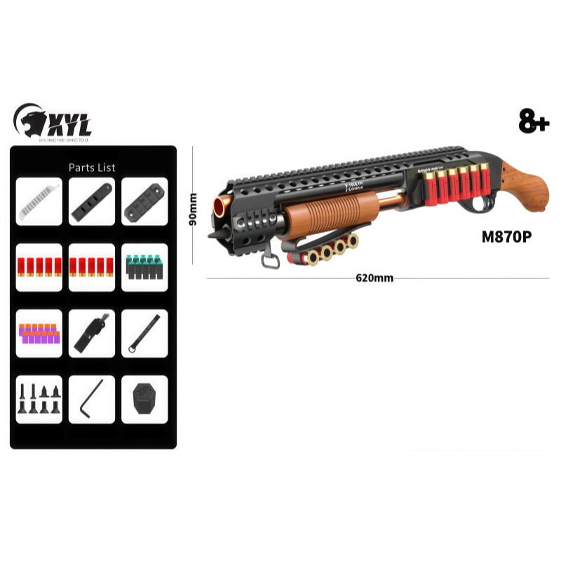 XYL M870 Shell Ejecting Nerf Shotgun