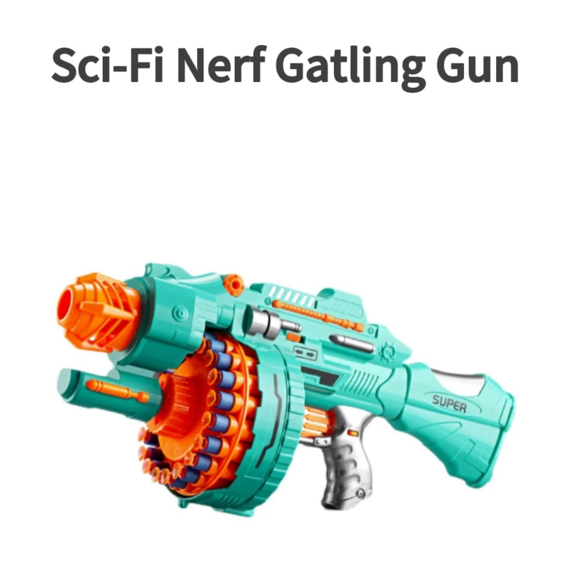 Sci-Fi Electric Nerf Gatling Gun