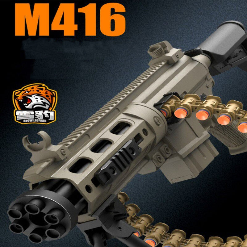 Snow Leopard M416 Nerf Gatling gun