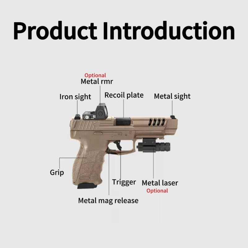 DK06 HK-VP9L Electric Gel Blaster Pistol